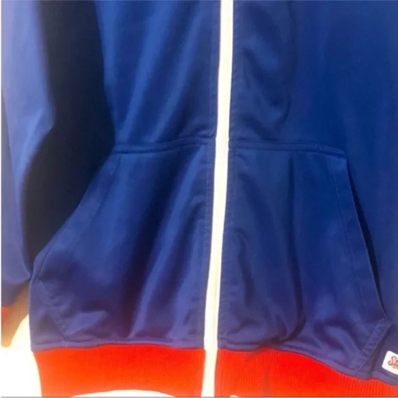 STITCHES LA CLIPPERS Full Zipper Red White And Blue SPORTS Jacket Size SMALL - Picture 4 of 15